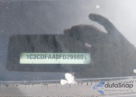 2015 Dodge Dart Se z USA, uszkodzony, nr VIN 1C3CDFAA0FD299801